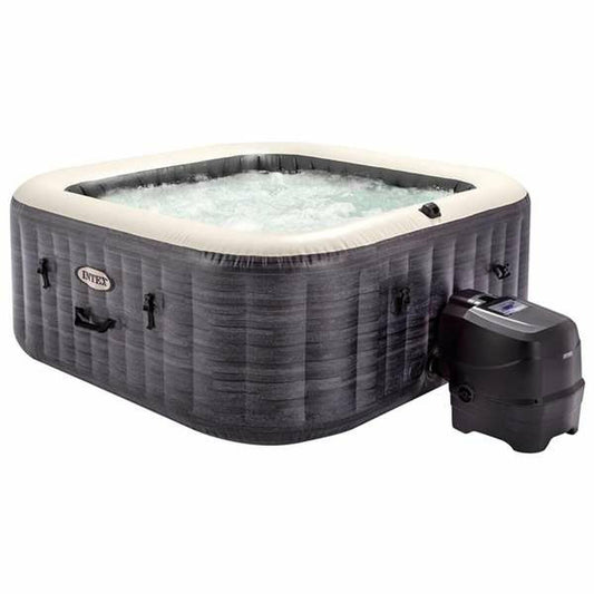 Intex Spa Hinchable 4 Personas 175x175 cm – 795 L, Uso Interior y Exterior, Bañera Inflable con Temperatura Regulable 10°-40°C