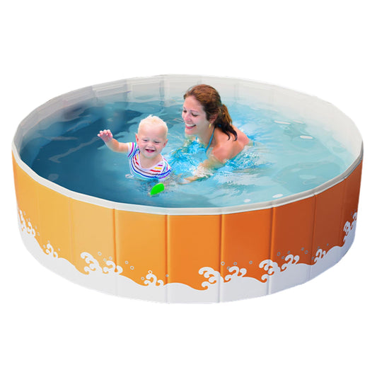 Piscina Plegable Portátil para Adultos – No Hinchable, Ahorra Espacio, Ideal para Jardín, Exterior y Fiestas Acuáticas