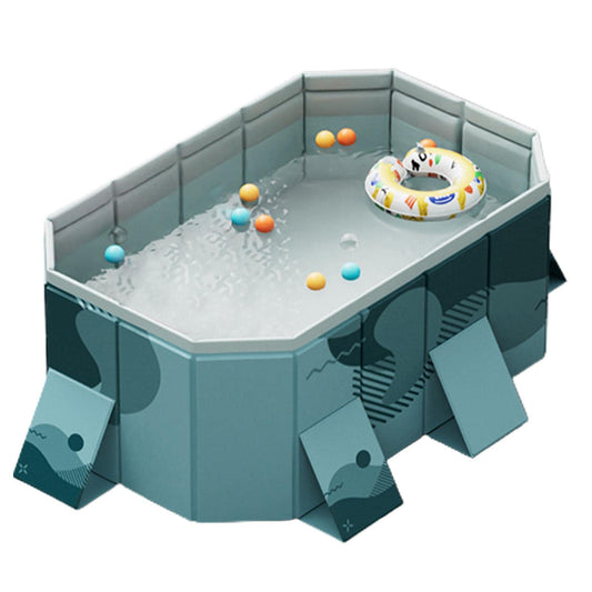 Piscina Plegable Cuadrada Familiar Portátil – Ahorra Espacio, Multiusos para Hogar, Jardín y Exterior | Rianpesn