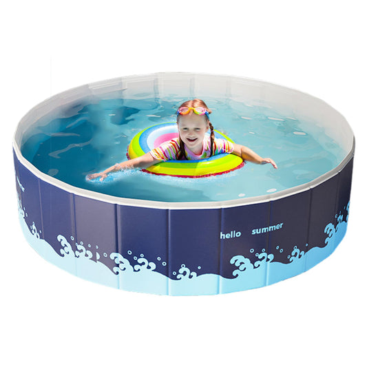 Piscina Plegable Portátil de Nylon Resistente, Ahorra Espacio – Ideal para Niños, Jardín, Patio y Fiestas Acuáticas al Aire Libre